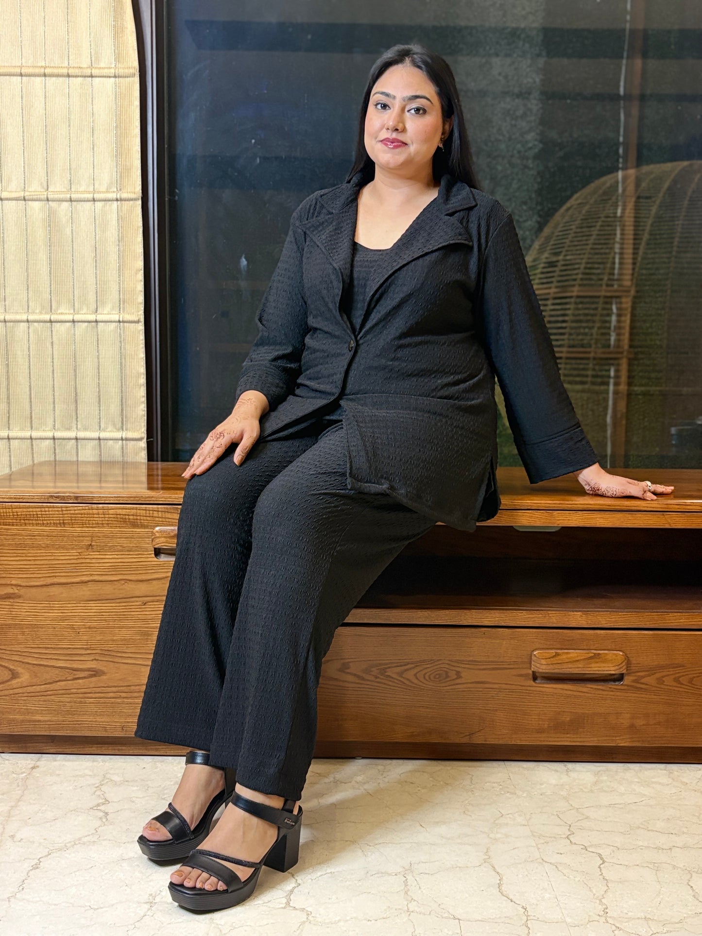 Black Three Piece Co-ord Set