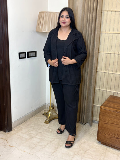 Black Three Piece Co-ord Set