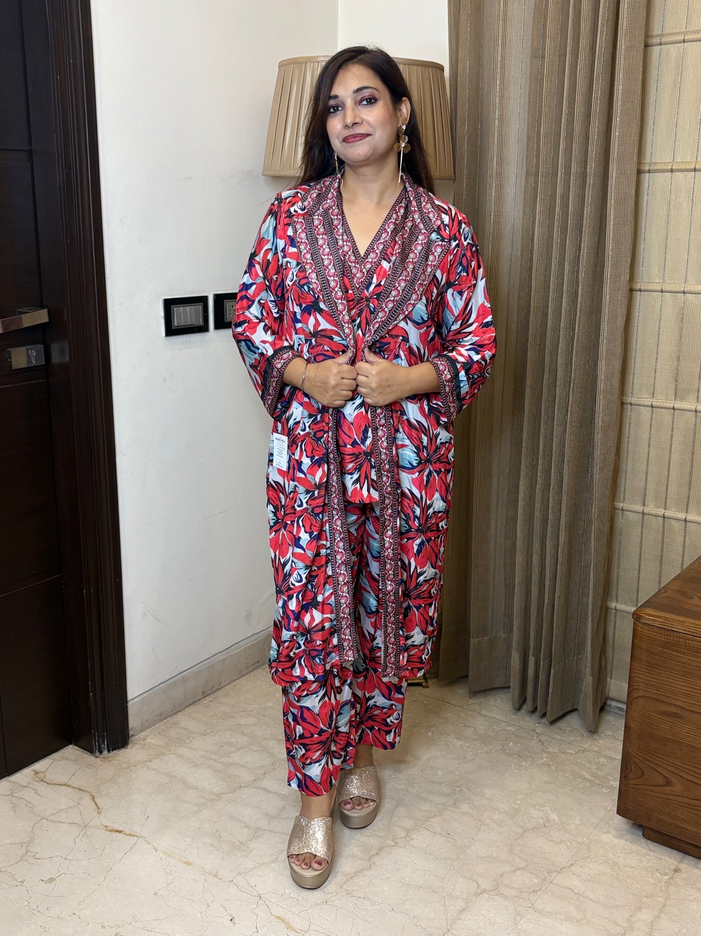 Printed 3 piece Co-ord Set