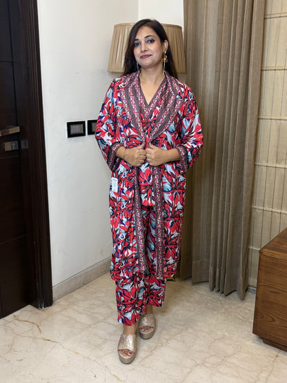 Printed 3 piece Co-ord Set