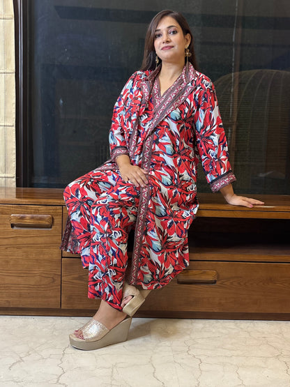 Printed 3 piece Co-ord Set