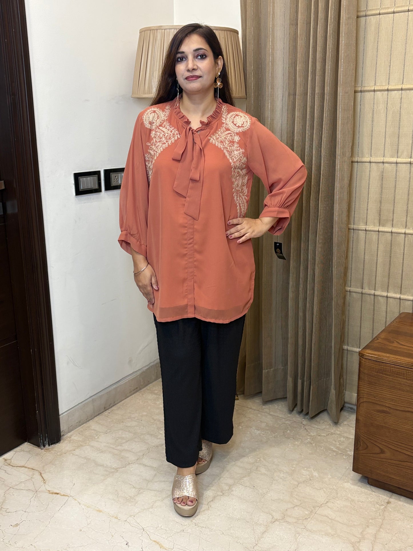 Rust Top with Thread Work