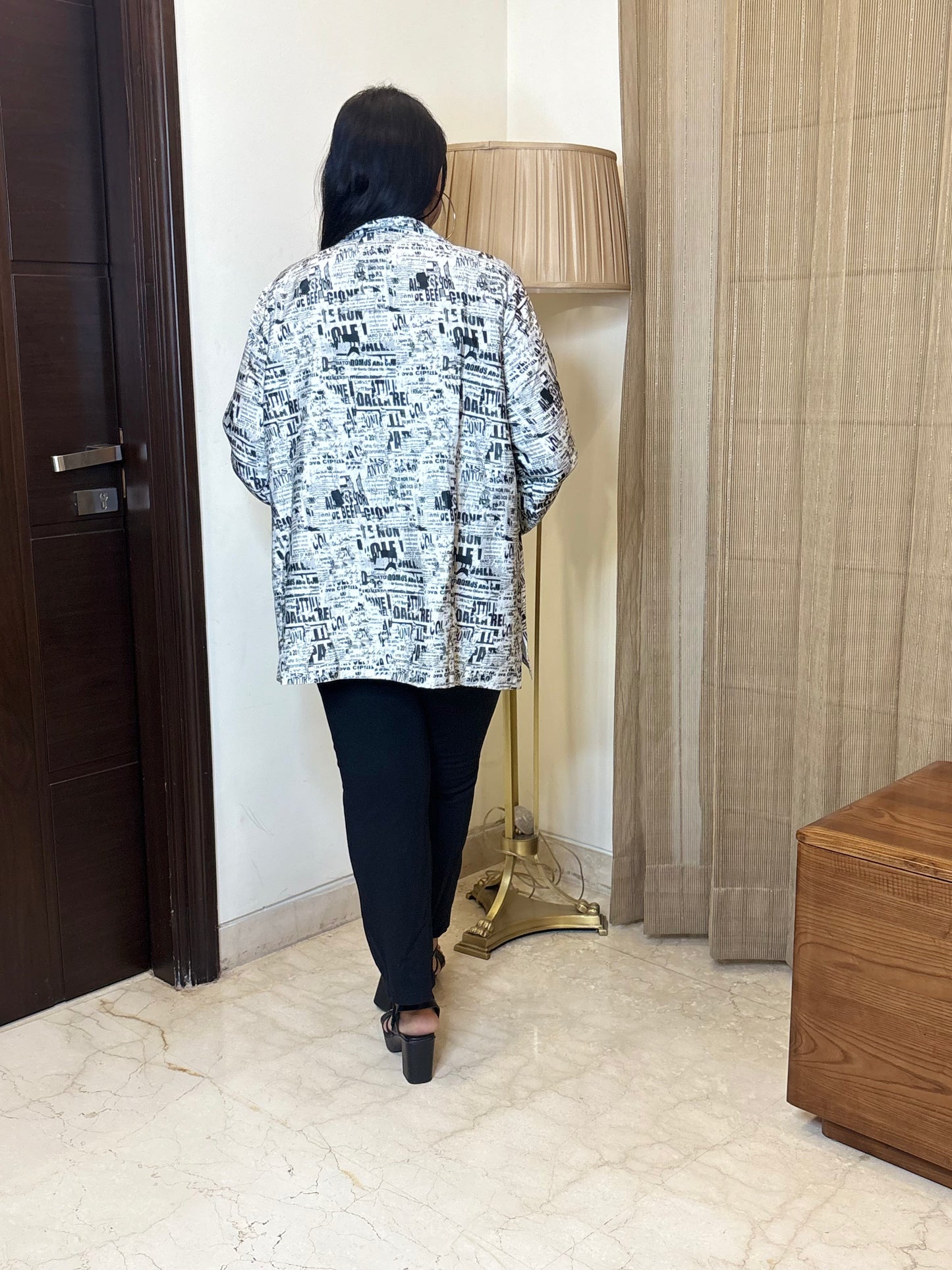 Classic Paparazzi Black and White Blazer