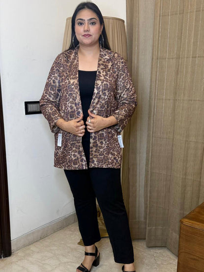 Tiger Print Shimmer Flap