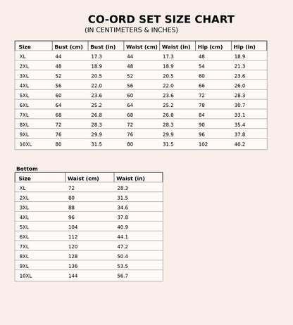 Printed 3 piece Co-ord Set